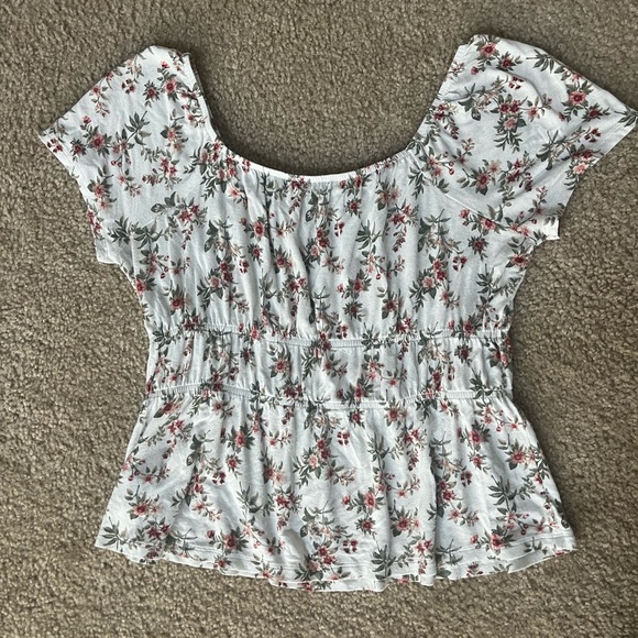 floral american eagle blouse - Picture 1 of 3